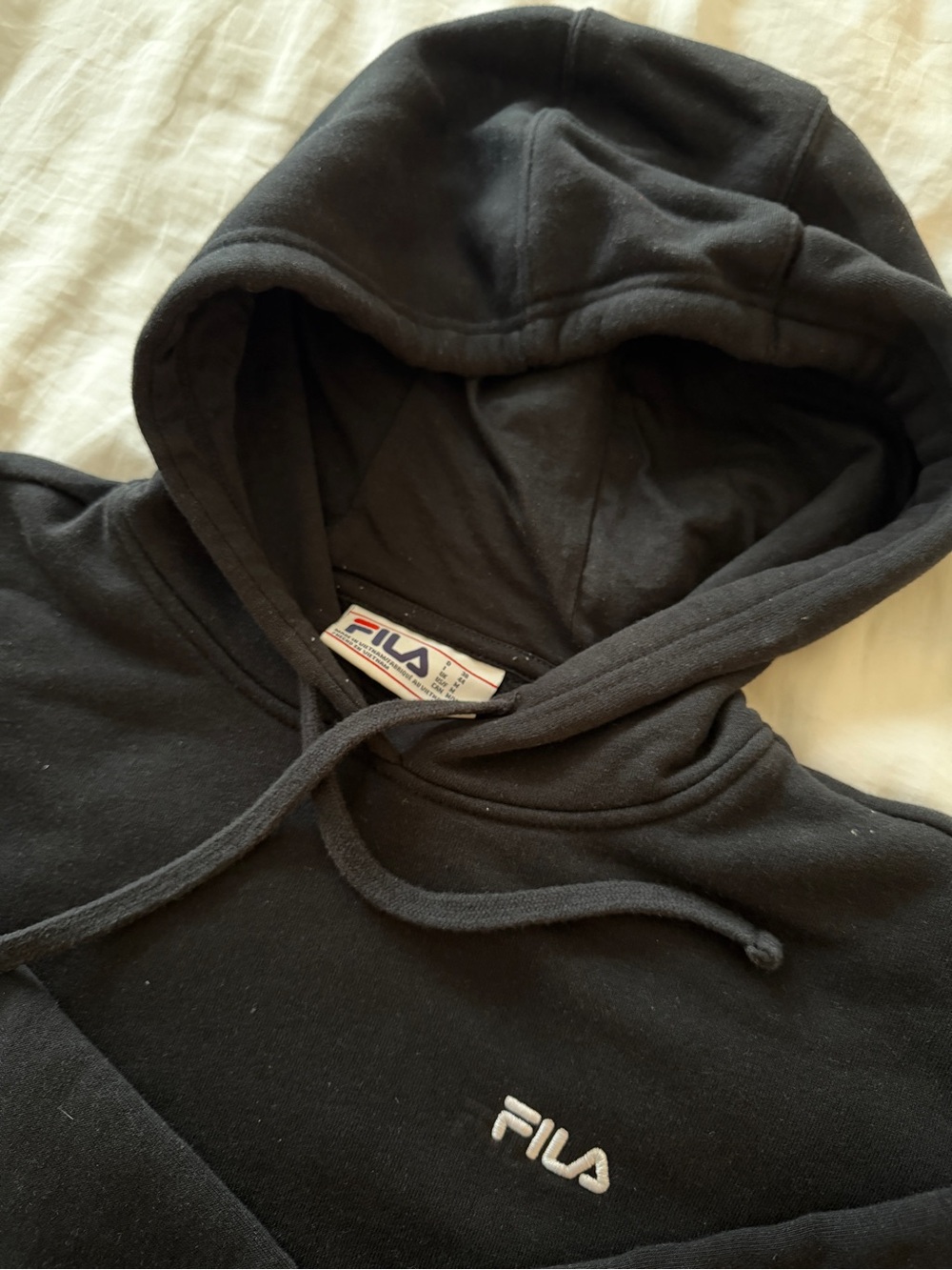 Fila Black Pullover Hoodie - M - Picture 2 of 4